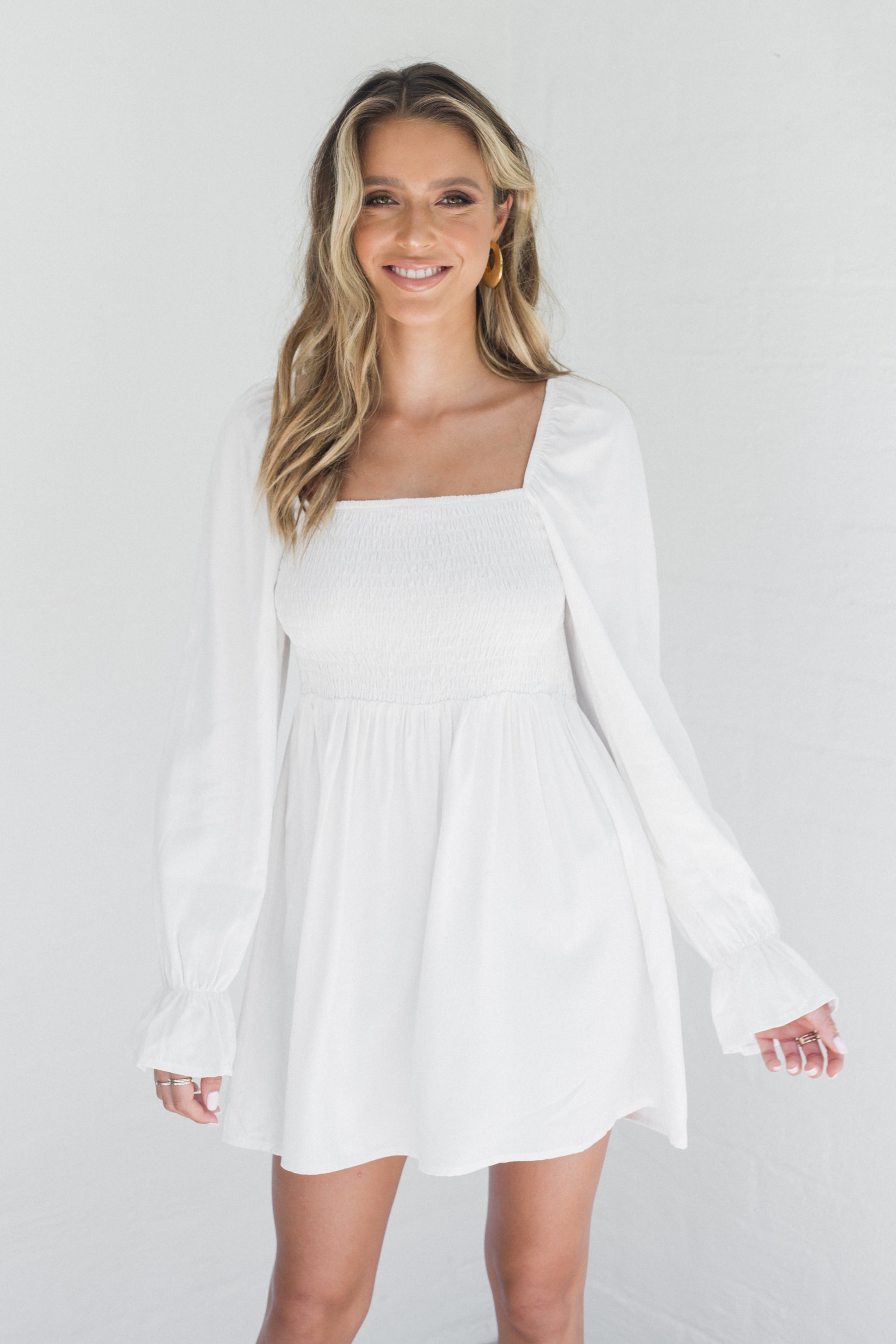 CALI DRESS-WHITE