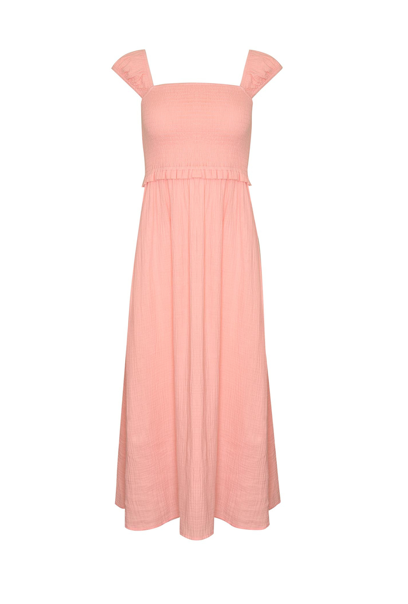 ALLEGRA MIDI DRESS - PEACHY