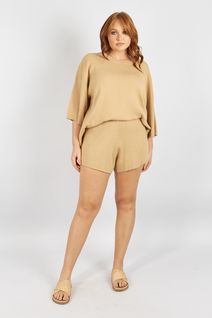 CLARISSE TEE - SAND