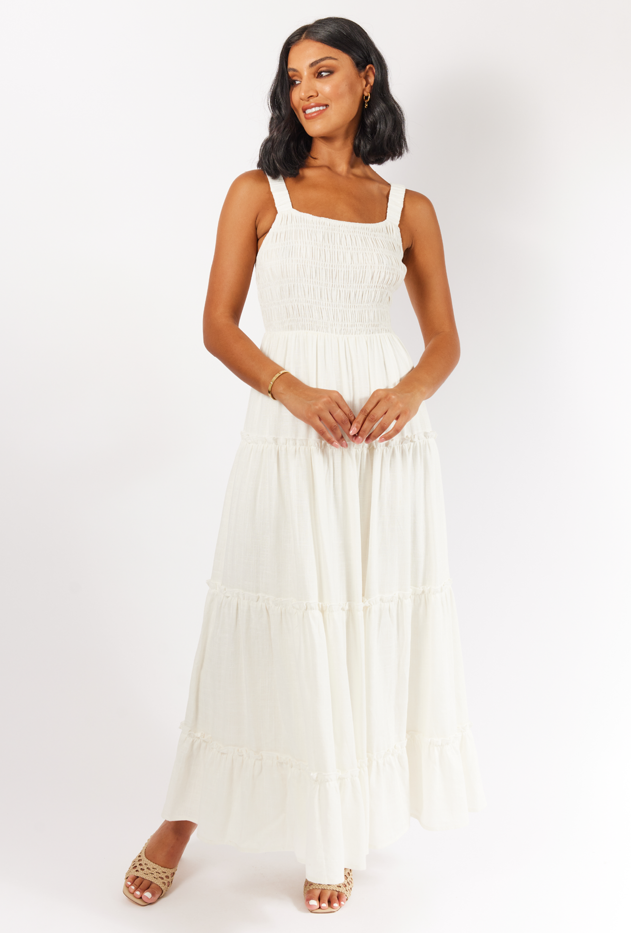 ASHLYN MAXI DRESS - WHITE
