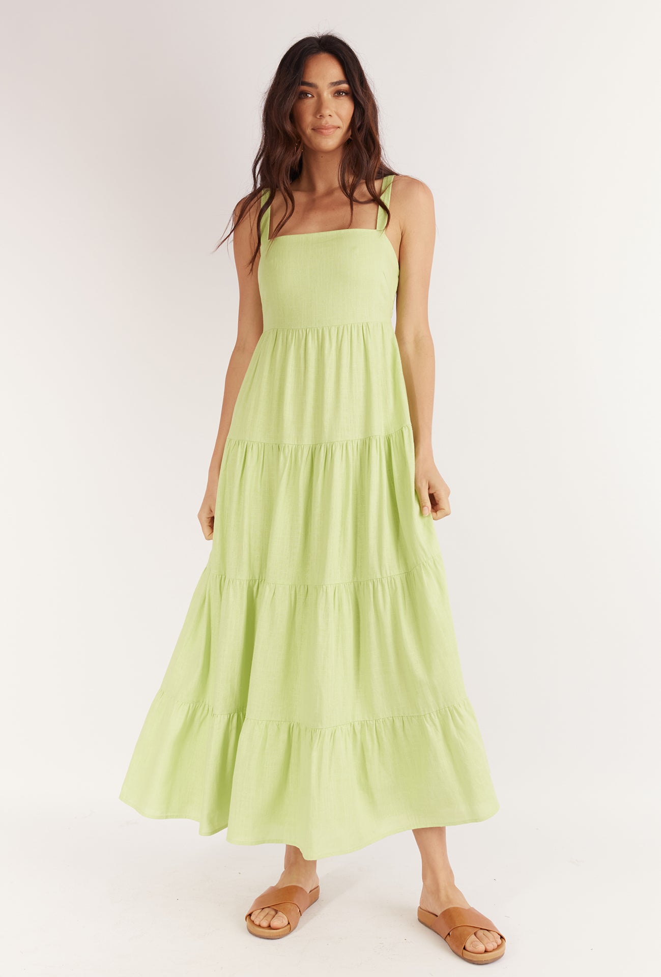 LOLITA MIDI DRESS - LIME