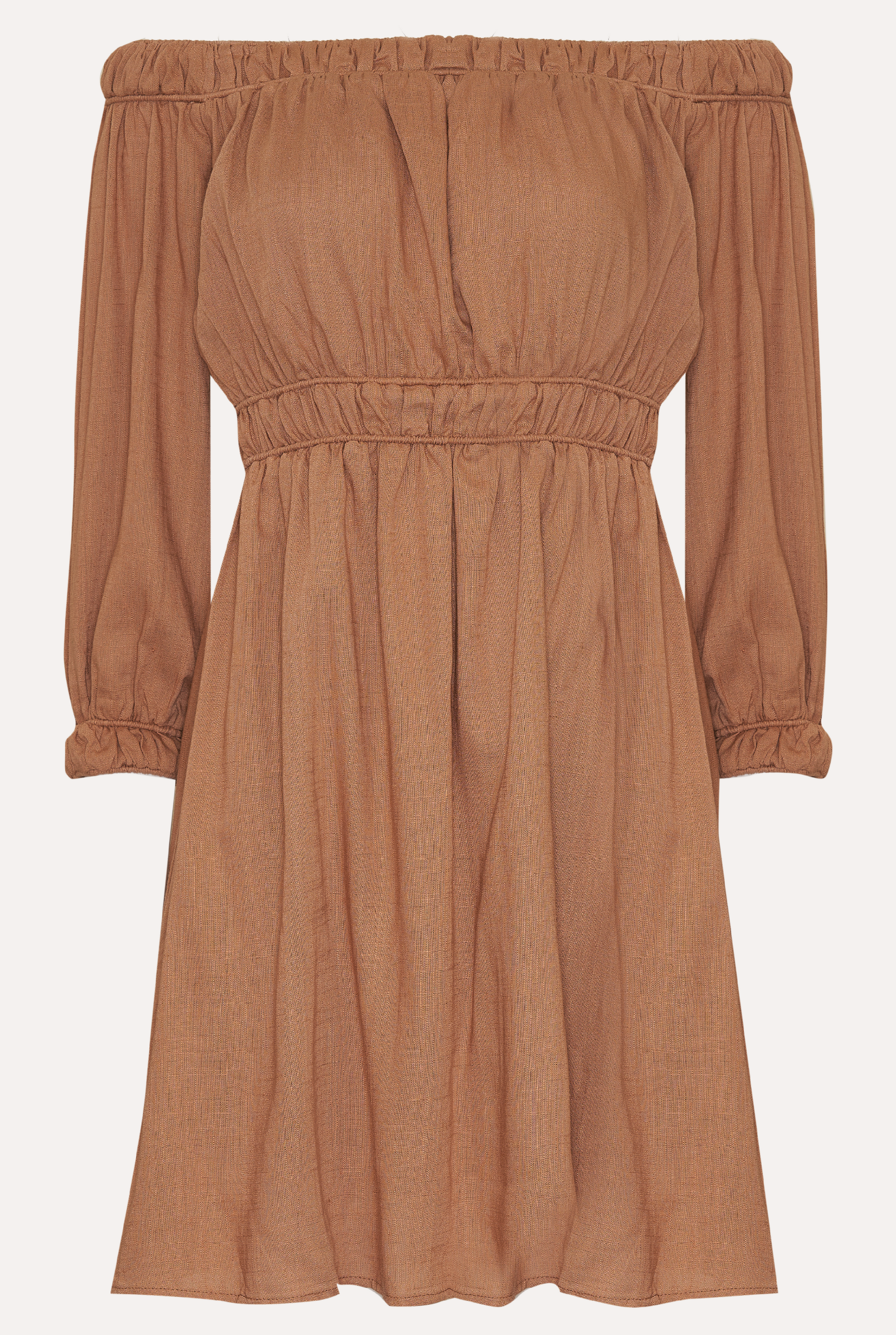 REIGN MINI DRESS - TOFFEE