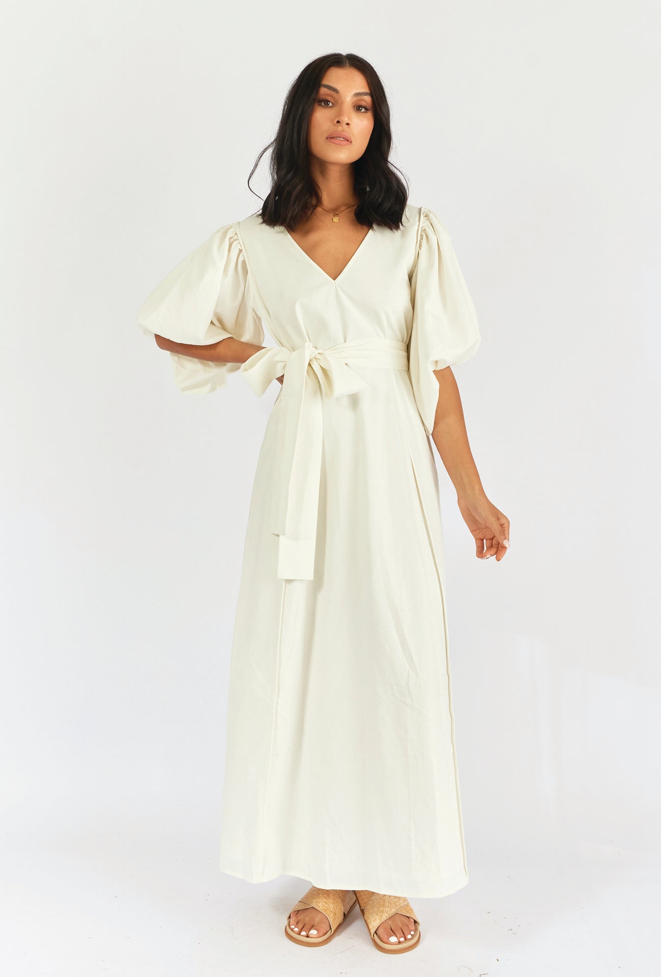 AURA MAXI DRESS - WHITE