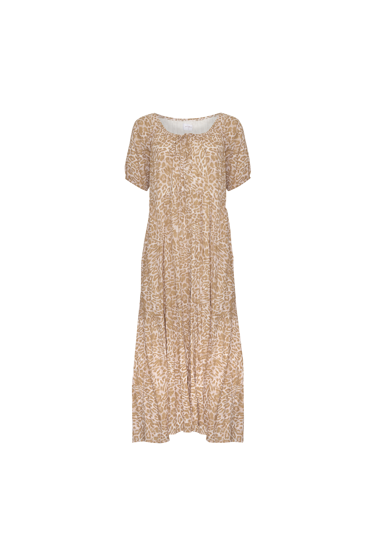 ELIJAH MAXI DRESS - PINK LEOPARD
