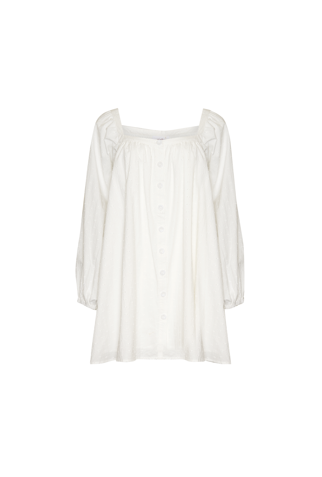 OLIVIA MINI DRESS - WHITE SPOT