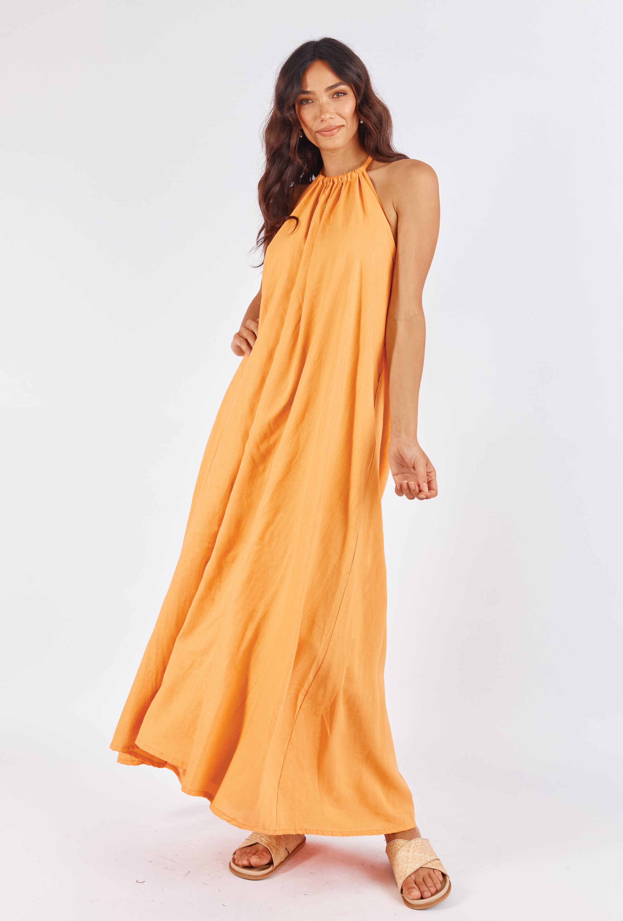 TAMRA MAXI DRESS - SUNSET ORANGE